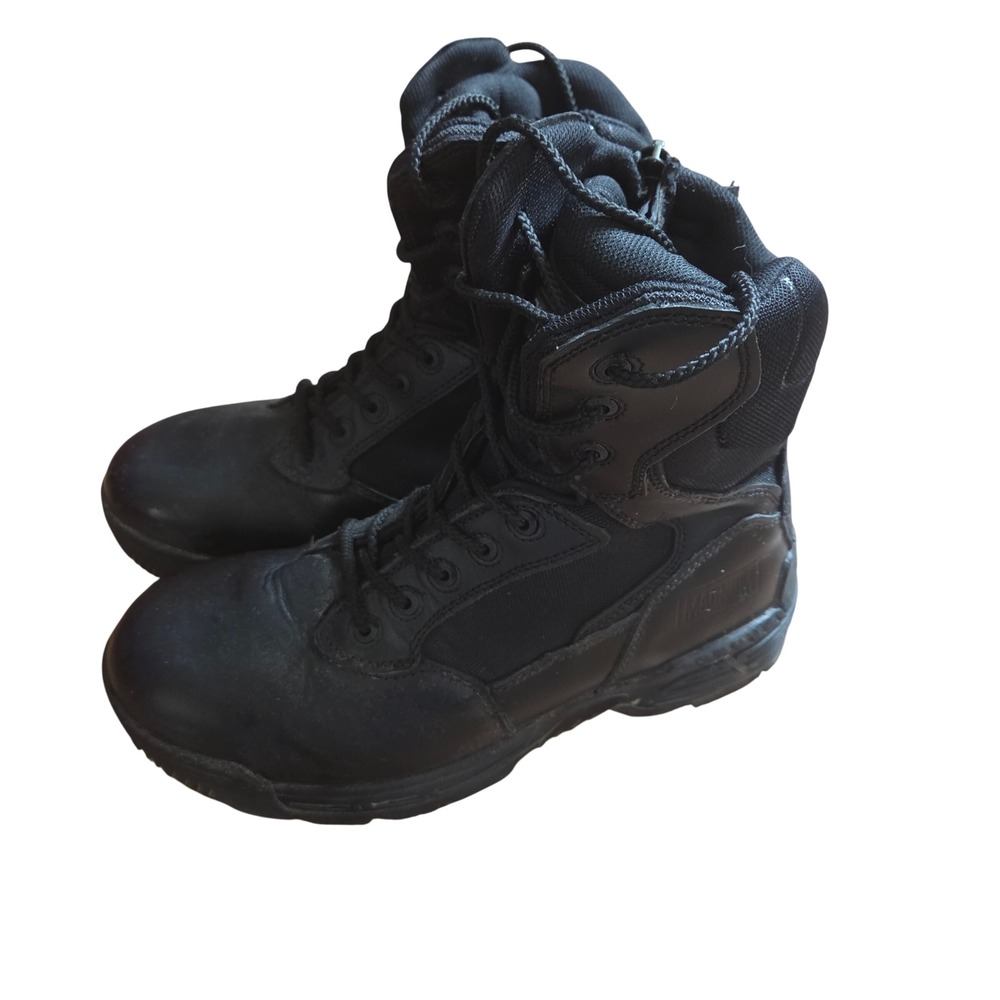 Magnum Stealth Force 8.0 WP SZ Leather Tactical Boots Waterproof 9.5X 4E Black